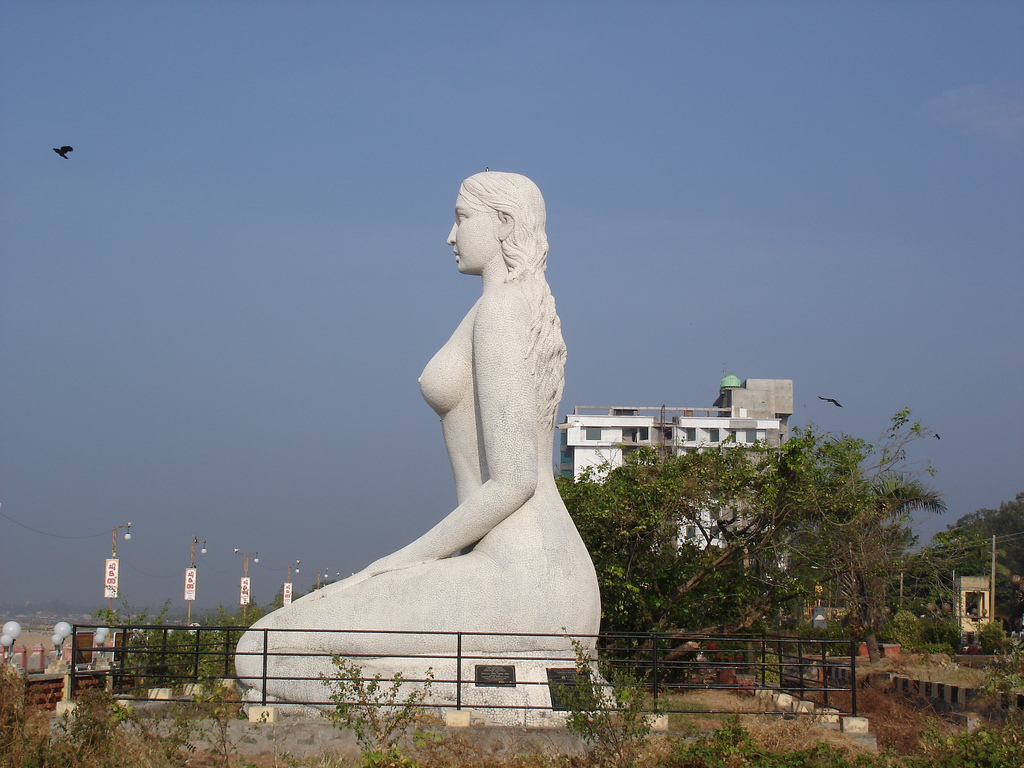 Mermaid at Kollam Beach Mermaid at Kollam Beach