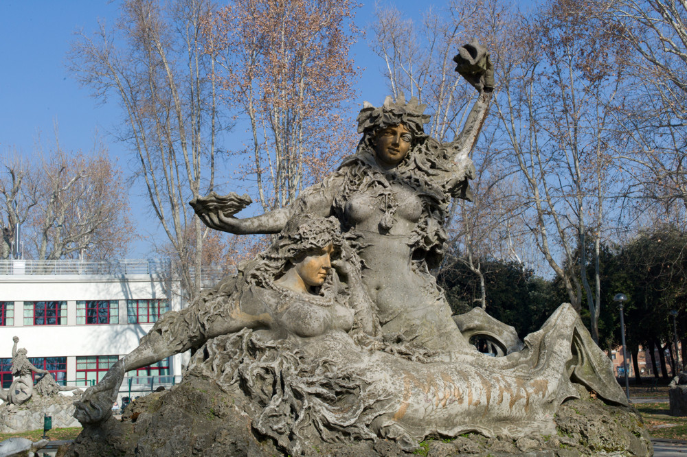 Mermaids in Montagnola Park, Bologna Mermaids in Montagnola Park, Bologna