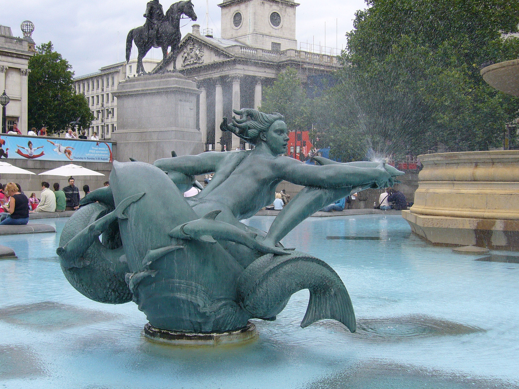 Trafalgar Square Mermaid fountains Trafalgar Square Mermaid fountains