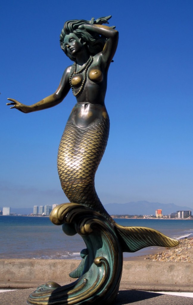 Triton and Nereida mermaid statue Triton and Nereida