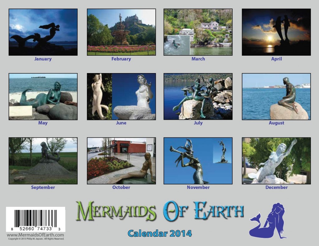 Mermaids of Earth Calendar 2014