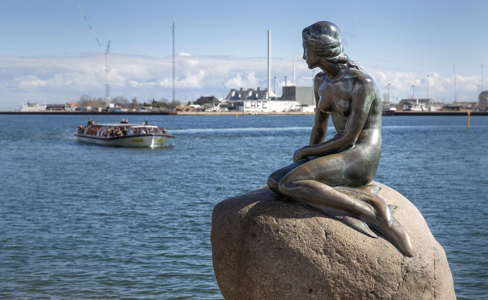 The Little Mermaid Statue in Copenhagen